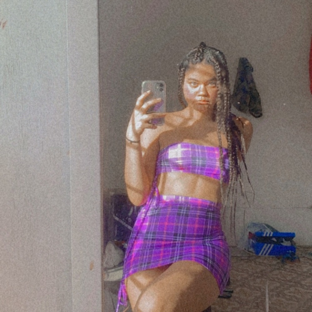 Gingham Trendy Two Piece Set